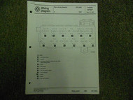 1987 VW GTI 16 V Main Wiring Diagram Service Repair Shop Manual FACTORY OEM 87