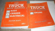 1986 FORD HEAVY & MEDIUM Duty Truck Service Shop Manual Set OEM DEALERSHIP HUGE