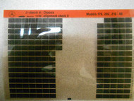 1996 MERCEDES Chassis Alignment Check II Models 170 202 210 Microfiche OEM 96