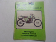 1981 Kawasaki KDX420-B1 Owners Manual & Service Manual WATER DAMAGED FACTORY OEM