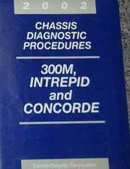 2002 DODGE 300M INTREPID CHRYSLER CONCORDE LHS Chassis Diagnostic Manual OEM