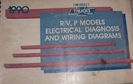 1990 Chevy Chevrolet Chevy R V P Models TRUCK Electrical Service Manual EWD 90