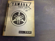 1970 71 YAMAHA Model CS3C PARTS LIST CATALOG Manual OEM RARE FACTORY DEALERSHIP