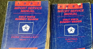 1993 Eagle Summit Wagon & Colt Vista Service Shop Repair Workshop Manual Set