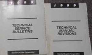 1999 JEEP DODGE CHRYSLER Technical Service Bulletins Service Shop Manual SET