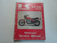 1981 1983 Kawasaki KZ1100 Shaft Motorcycle Service Manual WORN FADED COVER OEM x