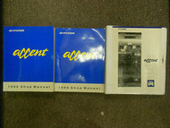 1996 HYUNDAI Accent Service Repair Shop Manual 3 VOL SET BOOK 96 FACTORY OEM