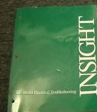 2000 2001 2002 HONDA INSIGHT Electrical Wiring Diagrams Troubleshooting Manual