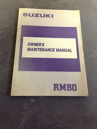 1989 Suzuki RM80 RM 80 Owners Manual Factory DEALERSHIP SUZUKI RM 80 OEM BOOKLET