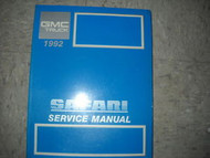 1992 GMC Safari VAN Service Repair Shop Manual FACTORY