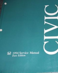 1994 HONDA CIVIC Service Shop Repair Manual OEM 94 FACTORY DEALERSHIP 94 USED x