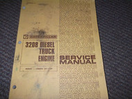 CATERPILLAR 3208 DIESEL TRUCK ENGINE Service Shop Manual SERIAL NUMBERS 32Y 1-UP
