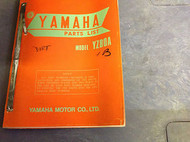 1971 1972 1973 YAMAHA YZ80A YZ 80 A PARTS LIST CATALOG OEM FACTORY Manual RARE