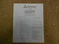 1989 MITSUBISHI Galant Air Conditioner Instalation Service Shop Manual OEM 89
