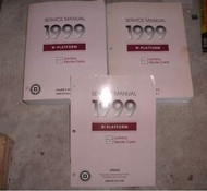 1999 CHEVY LUMINA & MONTE CARLO Service Shop Repair Manual Set OEM 3 VOL SET X