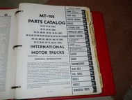 International TRUCKS IHC MT-102 MT102 MOTOR TRUCK Parts Catalog Manual OEM RARE