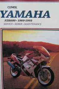 1989 1990 1991 1992 1993 Clymer Yamaha FZR600 FZR 600 Service Repair Manual X