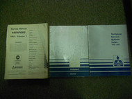 1991 MITSUBISHI Mirage Service Repair Shop Manual FACTORY OEM BOOK 91 3 VOL SET