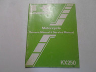 1983 Kawasaki KX250 Owners Manual & Service Manual FACTORY OEM BOOK MINOR FADING