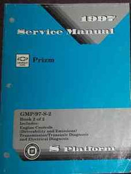 1997 CHEVY CHEVROLET GEO PRIZM Service Shop Repair Manual VOLUME 2 ONLY OEM BOOK