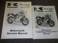 2006 06 Kawasaki NINJA 650R ER-6f ER 6f ABS Service Repair Shop Manual SET OEM x