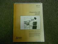 2001 MITSUBISHI Diagnosing with MEDIC Technical Training Service Shop Manual OEM