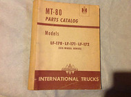 International TRUCKS IHC MT81 MT-81 Harvester Parts Catalog Manual 6 Wheel OEM