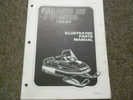 1978 Arctic Cat Pantera Illustrated Service Parts Catalog Manual FACTORY OEM x