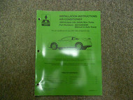 1995 MITSUBISHI Eclipse Air Conditioning Installation Instruction Service Manual