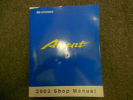 2003 HYUNDAI Technician Orientation Student Workbook Shop Manual FACTORY OEM 03
