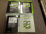 2002 TOYOTA LAND CRUISER Service Repair Shop Manual Set W EWD & TRANSAXLE BOOK