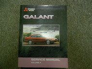 2001 MITSUBISHI Galant Service Repair Shop Manual VOL 4 FACTORY OEM BOOK 01