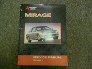 2002 MITSUBISHI Mirage Service Repair Shop Manual VOL 1 FACTORY OEM BOOK 02