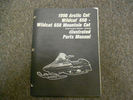 1990 Arctic Cat Wildcat 650 Mountain Cat Illustrated Parts Service Repair Manual