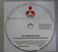 2012 MITSUBISHI OUTLANDER SPORT Service Repair Manual CD FACTORY OEM BRAND NEW