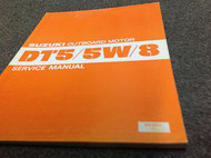1982 Suzuki Outboard Motor DT5 5W 8 Service Repair Shop Manual FACTORY FADED OEM