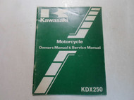 1984 Kawasaki KDX250 Owners Manual & Service Manual Motorcycle OEM DEAL 84