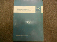 1986 MERCEDES BENZ Models 107 126 201 Introduction into Service Manual OEM DEAL