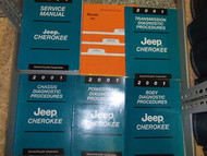 2001 JEEP CHEROKEE Service Repair Shop Manual Set FACTORY BOOKS OEM JEEP MOPAR x