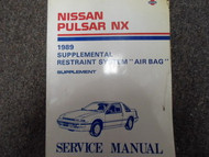 1989 Nissan Pulsar NX Service Repair Shop Manual Supplement FACTORY OEM BOOK 89