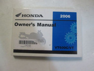 2006 Honda VT600C/VT VT 600 C VT Owners Owner Operators Manual Factory OEM Book