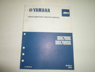 2002 Yamaha Snowmobile SRX700G SRX700SG Supplementary Service Manual FACTORY x