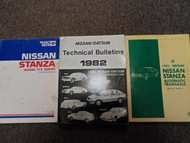 1982 Datsun Nissan Stanza Service Repair Shop Manual SET FACTORY OEM BOOKS 82