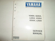 1999 Yamaha Outboards V200X S225X L225X V225X S250X L250X Service Shop Manual