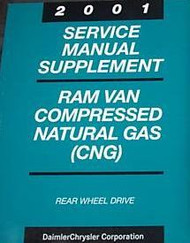 2001 DODGE RAM VAN WAGON Service Repair Shop Manual SUPPLEMENT NATURAL GAS CNG
