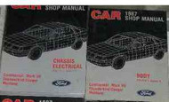 1987 LINCOLN CONTINENTAL MARK VII Service Shop Repair Manual Set FACTORY