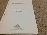 1990 FORD F600 F800 COWL F-600 Electrical Wiring Diagrams Shop Manual EWD OEM