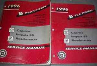1996 Chevy IMPALA CAPRICE Buick ROADMASTER Service Shop Repair Manual SET OEM 96
