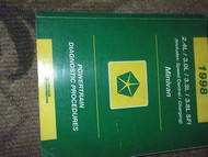 1998 CHRYSLER Town & Country Powertrain Diagnostic Service Shop Repair Manual