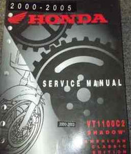 2002 2003 2004 2005 Honda VT1100C2 Shadow Aero Service Manual NEW FACTORY OEM